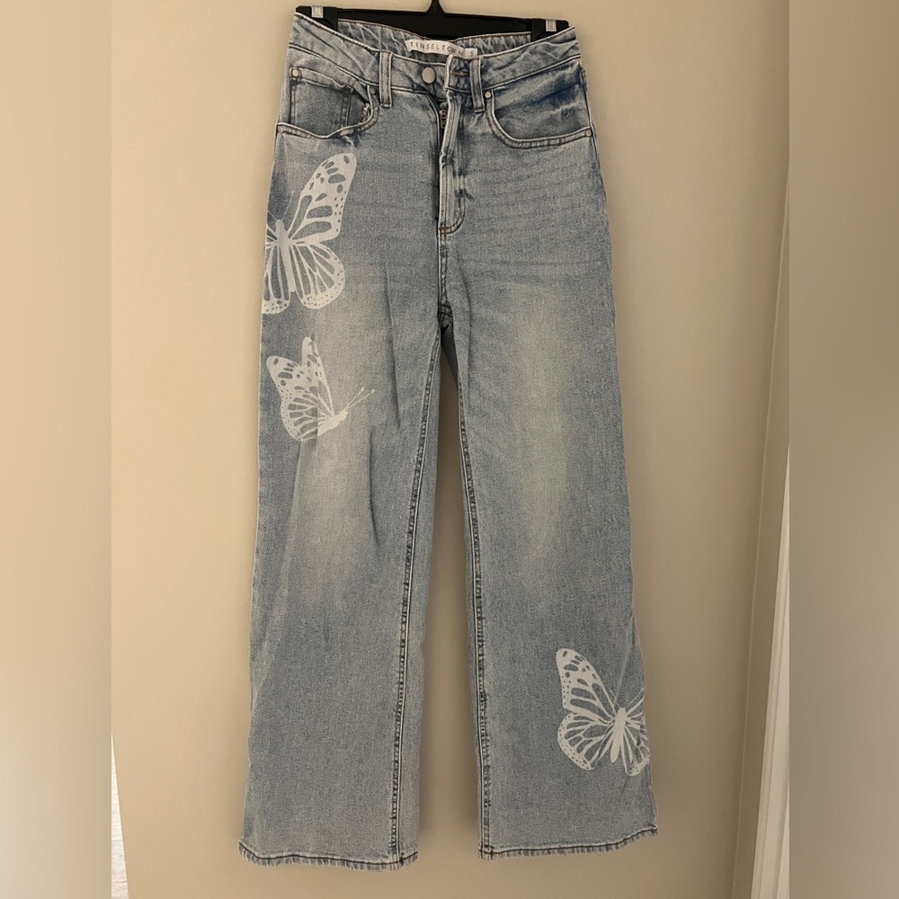 Butterfly Wide Leg Jeans